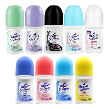SHOWER TO SHOWER Women Roll On Deodorant (50ml/1.69oz)
Sareya Beauty Supply, Calgary Alberta Canada